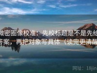 微密圈像校准：先校标题是不是先给答案，再把对象写具体（读完更清醒）