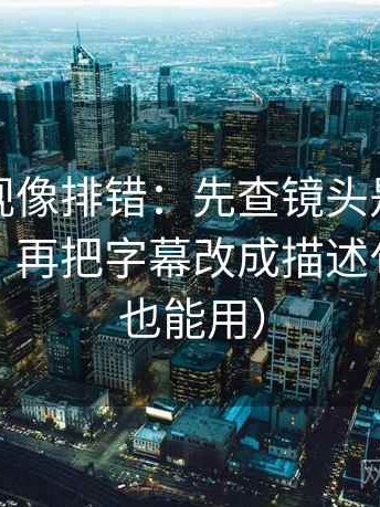 柚子影视像排错：先查镜头是不是只给一面，再把字幕改成描述句（写作也能用）