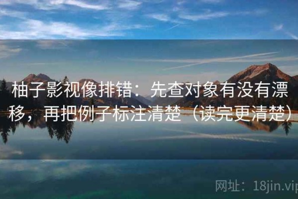 柚子影视像排错：先查对象有没有漂移，再把例子标注清楚（读完更清楚）